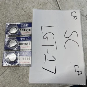 T&E 3V Silver Cell Button Battery 3-pack, CR1616 - Picture 1 of 2