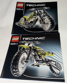 Lego Technic Original 8291-1 829-2 Instruction Manuals Only Dirt Bike No Kits!