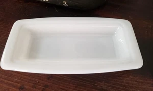 Vintage Pyrex Butter Dish Underplate White #12 Made USA - Picture 1 of 3