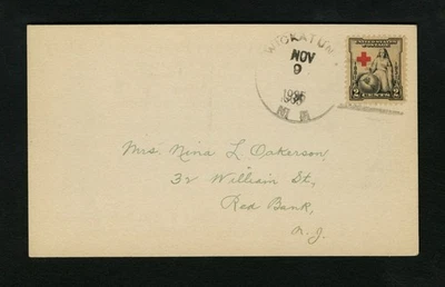 1935 Advertising Cover Monmouth County Philatelic Society - Red Bank, New Jersey - Image 1 of 2