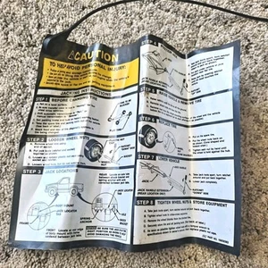 88-98 OBS Chevy Silverado GMC Sierra "Instruction Sheet" for Spare Jack 15659383 - Foto 1 di 6