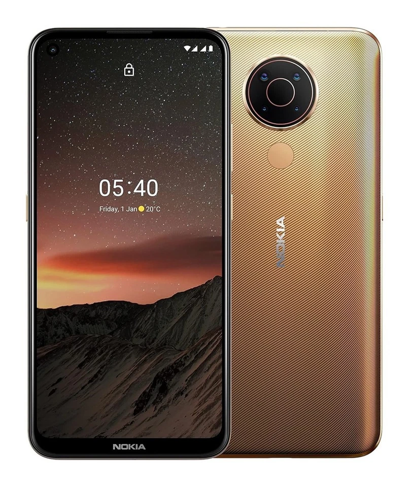 Nokia 5.4 TA-1337 Midnight Sun Gold 4GB/64GB NFC 48MP KI Android Smartphone NEU - Bild 1 von 1