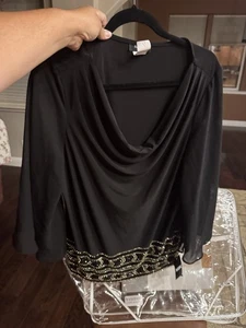 MSK Chiffonbluse Übergröße verziert XXL Neu mit Etikett - Bild 1 von 5