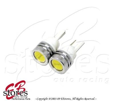 White Parking Light High Power LED T10 Wedge Light Bulbs 2pc 3652 2827 (1 Pair) - Image 1 of 4