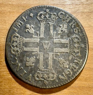 Petit Louis D'Argent, Louis 15th 1720W silver coin - Image 1 of 2