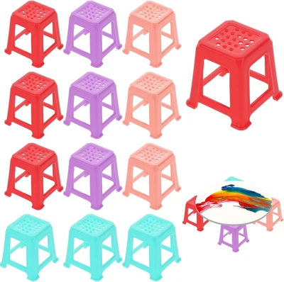 12PCS Canvas Stands Mini Feet Risers Plastic Paint Pouring Art Tools Foto 1 de 4