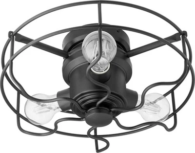 Quorum Windmill 3-Light Ceiling Fan Light Kit in Noir - Image 1 of 2