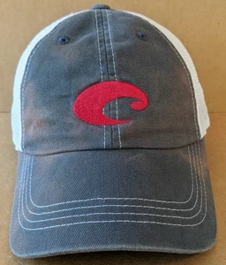 Costa Baseballmütze Kappe Distressed grau/weiß Trucker Netz Del Mar Baumwolle/Poly - Bild 1 von 8