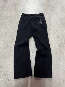 Jeans Seven7 para mujer talla 4 Bootcut negro lavado oscuro acampanado denim - Imagen 1 de 7