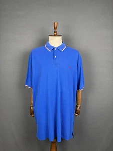 Polo By Ralph Lauren Mens Polo Shirt Size 3 XL Blue Cotton Short Sleeve Button - Picture 1 of 7