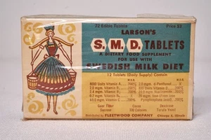 Tabletas SMD Fleetwood Larson’s de colección años 50 suplemento dietético sueco utilería farmacia - Imagen 1 de 10