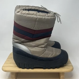 De Colección Años 80 Botas Luna de Nieve Unisex Mujeres 7-8 Gris Azul Granate Invierno Esquí Retro - Imagen 1 de 7