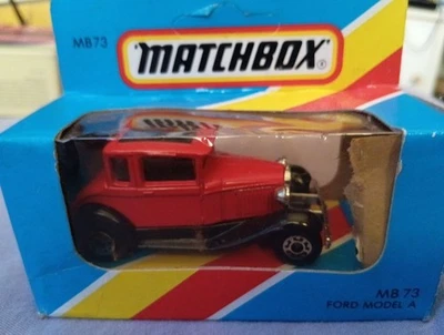 Matchbox Superfast Ford Model a Red/Black Macau 80s MB-73 IN Blue Box - image 1 of 4