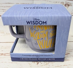 Disney Wisdom Ceramic Mug Merlin Wart 9/12 Knowledge & Wisdom Coffee New in Box - Picture 1 of 17