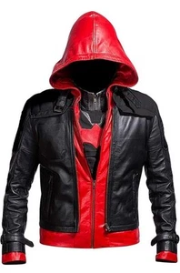 Laverapelle Men’s Replica Style Red Hood Faux Leather Jacket + Vest Batman XS - Picture 1 of 8