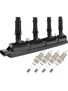 Ignition Coils + 4 Spark Plug Fit for Chevy Cruze Sonic Trax Buick 1.4L 55579072 - Picture 1 of 4