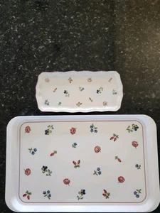 Villeroy Boch Petite Fleur Lg & Sm Trays - Picture 1 of 19