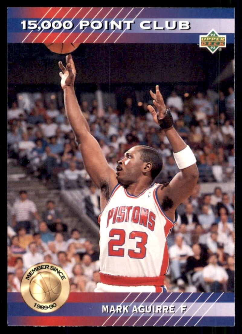 1992-93 Upper Deck 15000-Point Club Mark Aguirre Detroit Pistons #PC6