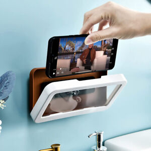 Universal Waterproof Bathroom Shower Phone Case Phone Holder Box Wall Mounted AU