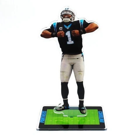 Cam Newton Figure - #1 Carolina Panthers Superman Move after Touchdown Ornament Cover