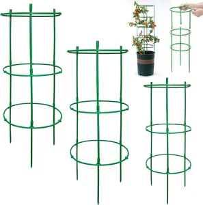 12 Packs Plant Support Stakes with Garden Wire Ties for Indoor Plants, 12 Inch - Picture 1 of 12