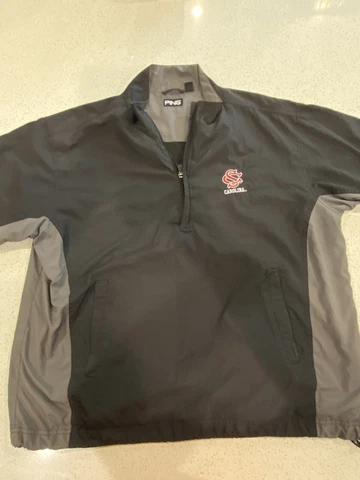 PingUSC Pullover Wind Breaker Jacket, Large L Black University of South Carolina Cover