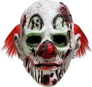 Halloween Maske Horror Clown Gruselig Latex mit Haar für Erwachsene Party B1299 - Bild 1 von 6