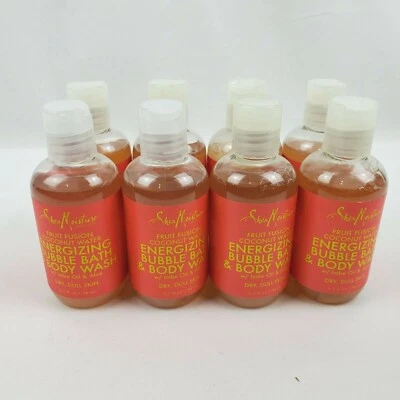 8x Jabón Corporal y Baño Burbuja Energizante Shea Moisture Fruit Fusion 3.2oz cada uno Foto 1 de 3