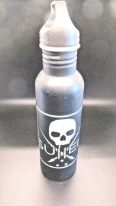 11" Tall Sullen Skull Stainless Water Bottle - Picture 1 of 6