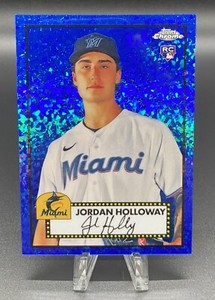 2021 Topps Chrome Platinum Anniversary Jordan Holloway RC Blue Mini Diamond /199