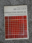 Hewlett Packard Hp 41C/Cv Calculator Operating Manual