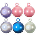 6pcs 17mm Bright Colored Water Bells Copper Dream Japanese Style Hanging Pendant