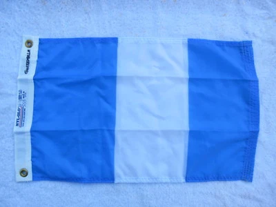 12 X 19 НЕЙЛОНОВЫЙ ФЛАГ ЯХТ-КЛУБ ПАРУСНИК КОРАБЛЬ ЛОДКА СИГНАЛ (C2.5B2734) - Изображение 1 из 4