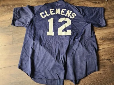 Camiseta de práctica vintage para hombre XXL #12 Roger Clemens New York Yankees Foto 1 de 4