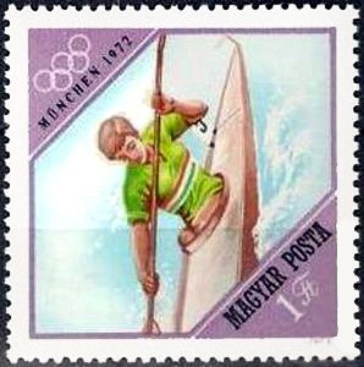 HUNGARY -1972- Summer Olympics in Munich - Kayaking - MNH Stamp  - Scott #2152 - Image 1 of 1