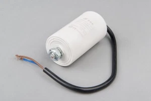 Kondensator Motorkondensator Anlaufkondensator 125 uF / 320V Mit Kabel - Bild 1 von 1