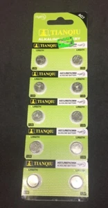 10 Pack AG7 GP395 SR927 LR926 V399 SR927W WATCH - DEVICE COIN CELL BATTERY Hg0% - Picture 1 of 1