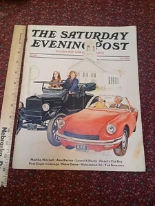 The Saturday Evening Post Fall 1971 Laurel & Hardy Martha Mitchell N.C. Wyeth - Picture 1 of 24