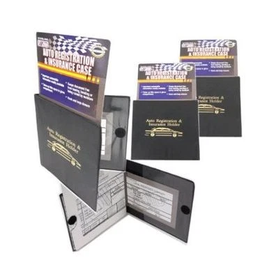 PACK de 5 porta documentos de seguro de registro automático de automóvil billetera estuche tarjeta de identificación  Foto 1 de 2