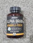 ONNIT Alpha Brain Memory & Focus, Cognitive Support 30 Capsules - Exp 2/24