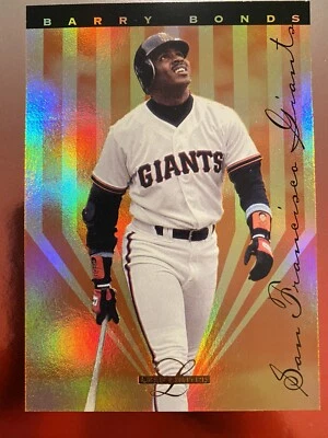 BARRY BONDS ** 1995 Leaf Limited GOLD FOIL PRISM #4 Baseball Card! SF Giants - Image 1 of 2
