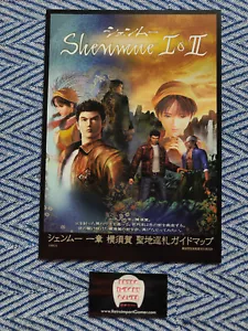 Super Rare Japanese Shenmue 1 and 2 Secret Spot Guide Map Dobuita Sega Yokosuka - Picture 1 of 4