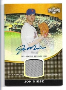 2011 Topps Triple Threads Jon Niese Unity Relic Gold Autogramm #TTUAR-54 #23/25 Mets - Bild 1 von 2