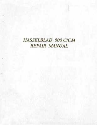 REPAIR MANUALS FOR HASSELBLAD 500C/CM ON USB-STICK TEXT ENGLISH - Image 1 of 3