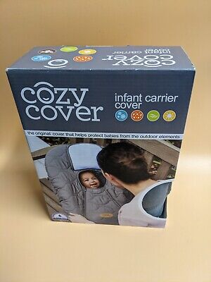 Cozy Cover Infant Carrier Cover - Secure Baby Car Seat Cover - Gray Quilt • 27.45$