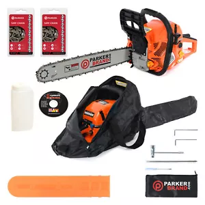 More details for 62cc petrol chainsaw - 20” bar &amp; 2 x chains + more