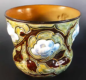 STUNNING LARGE, EARLY HAND RAISED DOULTON LAMBETH JARDINIERE by MARK V MARSHALL - Picture 1 of 12