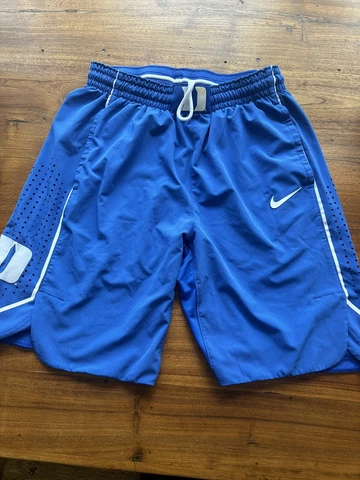 NIKE DUKE BLUE DEVILS BASKETBALL SHORTS DRI-FIT LOOSE COLLEGIATE LICENSED sz L Cover