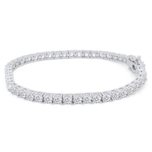 6.65CT GIA Certified CVD/Lab Grown Diamond Tennis Bracelet 925 Sterling Silver - Picture 1 of 6
