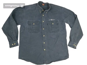 Camisa MICKEY UNLIMITED Azul Marino Manga Larga Talla M Bordada Lona Disney - Imagen 1 de 9